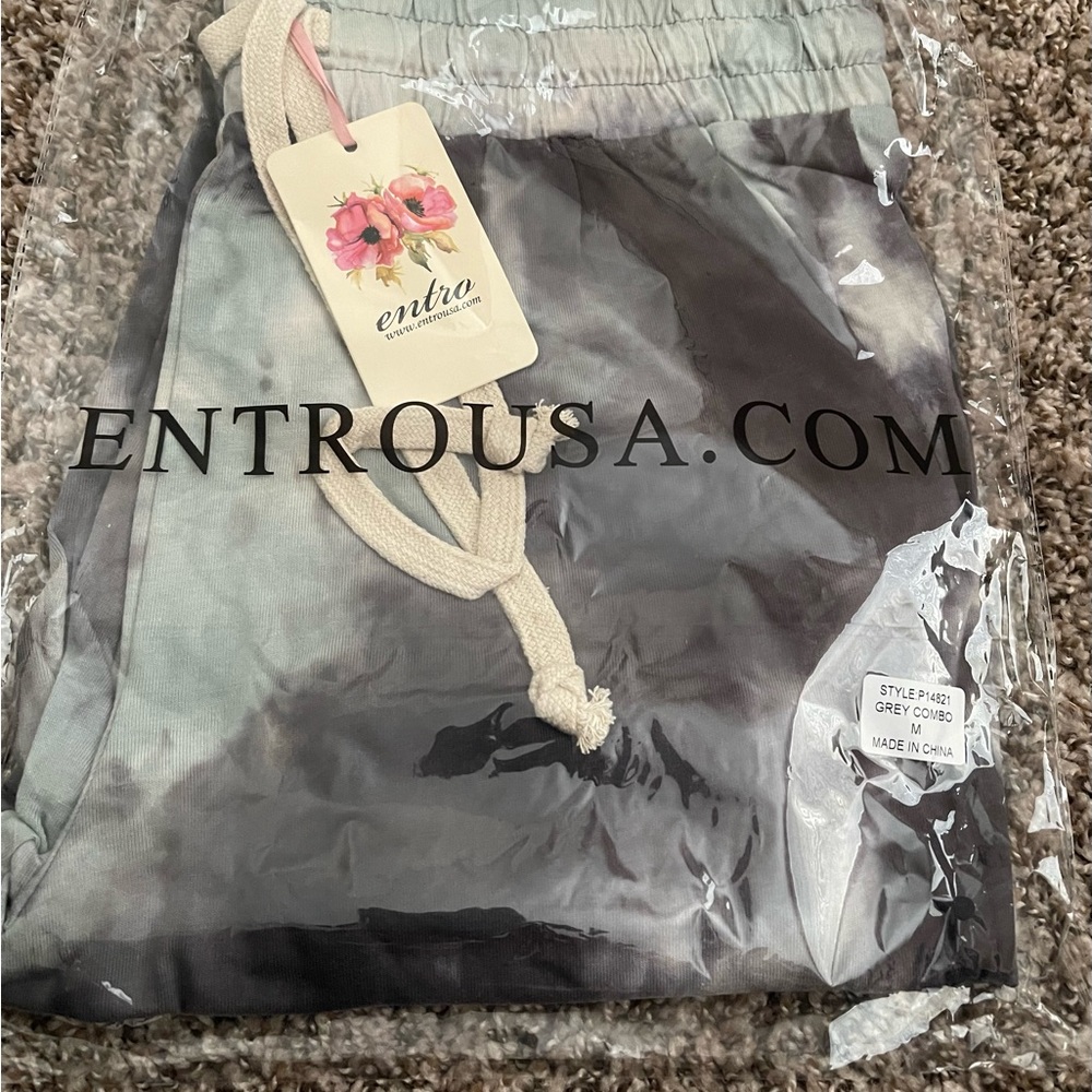 NWT Tie dye print joggers. Various sizes Available. Blue and gray. - Picture 6 of 6